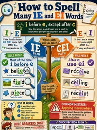 How to spell many ie and ei words