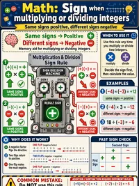 Math: Sign when multiplying or dividing integers
