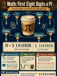 First eight digits of pi