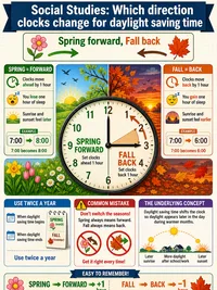 Which direction clocks change for daylight saving time