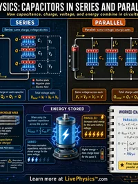 Physics: Capacitors in Series and Parallel