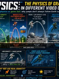 The Physics of Gravity in Different Video Games