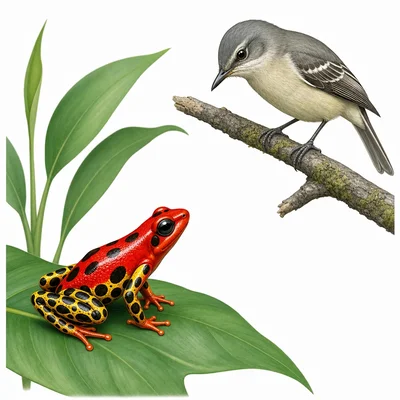A brightly colored animal warns a predator that it may be poisonous or bad-tasting.