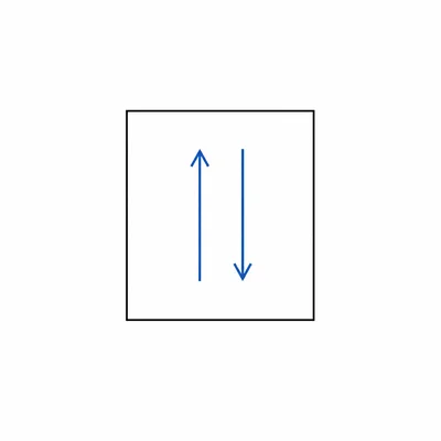 One orbital box containing two opposite-spin arrows.