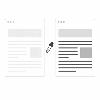 Comparison of low-contrast and readable high-contrast web text.