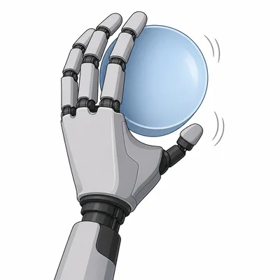 A prosthetic hand with a very short thumb struggles to grip an object.