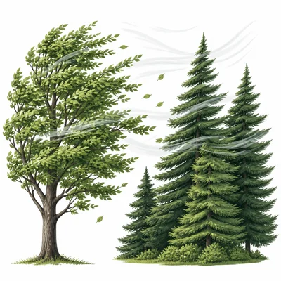 Soft wind moves through trees, suggesting a whispering sound.
