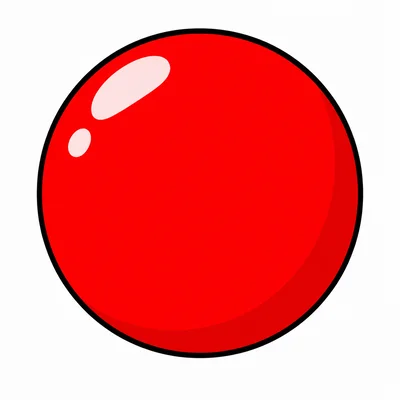 A bright red ball