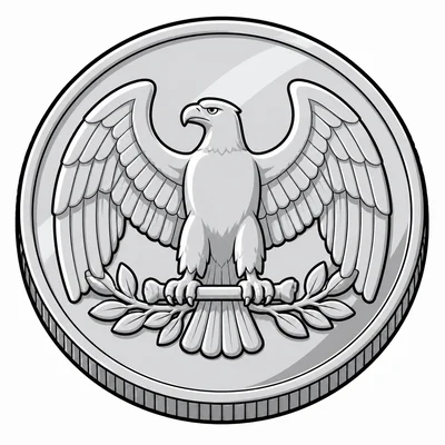 A quarter coin.