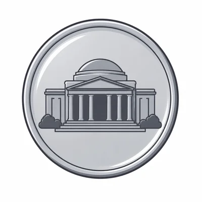 A medium-large silver coin.