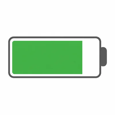 A battery icon that is about four-fifths full.