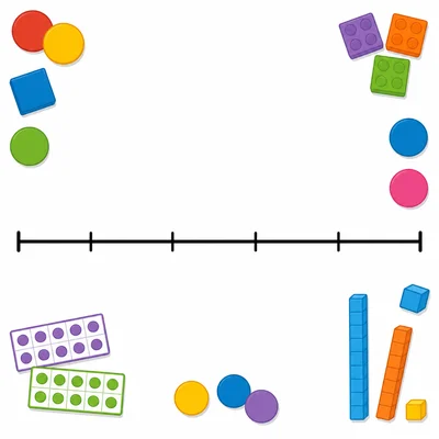 Empty line plot template with four tick marks.