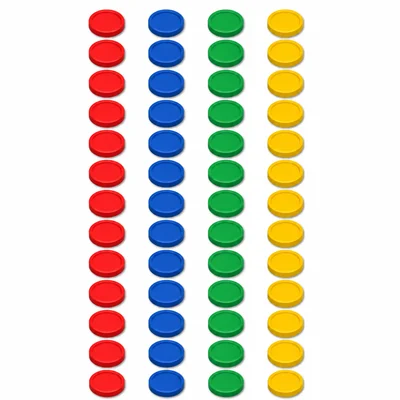 An array of 48 counters arranged in 12 rows and 4 columns.