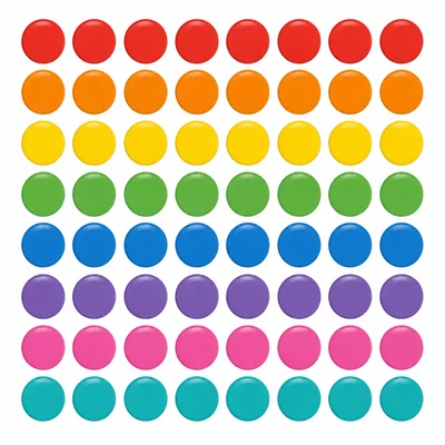 An array of 56 counters arranged in 8 rows and 7 columns.