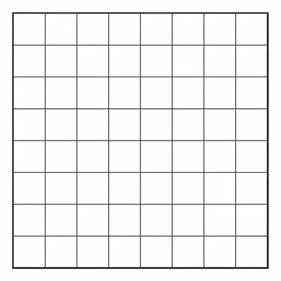 A square divided into an eight-by-eight grid of small unit squares.