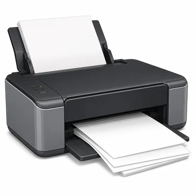 A printer producing pages.