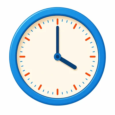 Analog clock showing 4:00.