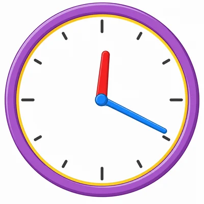Analog clock with the minute hand on four and the hour hand just past twelve.