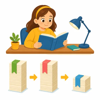Lena compares pages read on different days.