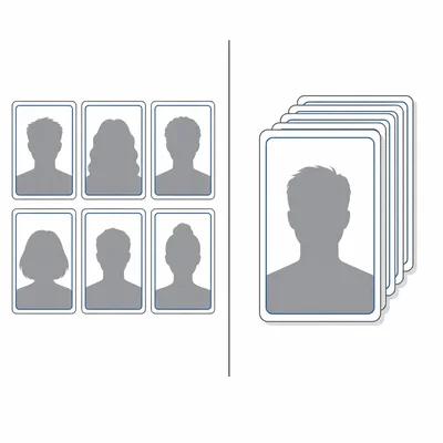 Comparison of a group photo lineup and a one-at-a-time photo lineup.