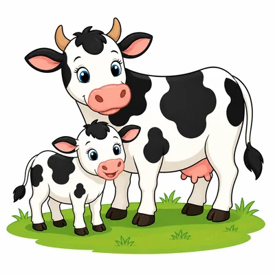 A cow standing with a calf.