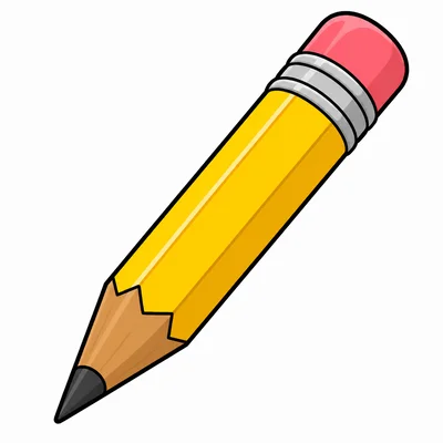 A sharpened pencil with wood showing at the tip.