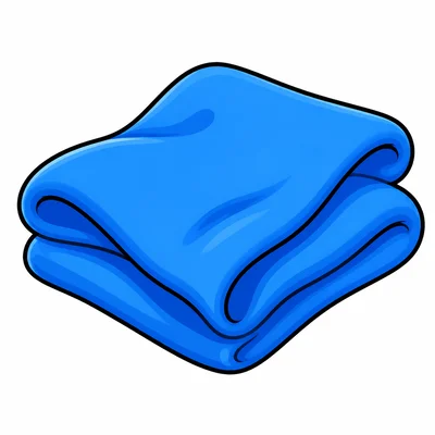 A soft folded piece of fabric.