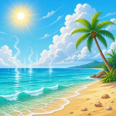 Warm ocean water evaporates and adds moisture to the air.