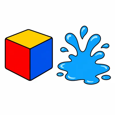 A block next to water.