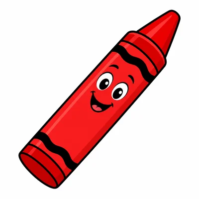 A red crayon.