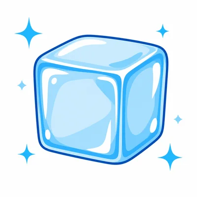 An ice cube.