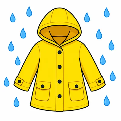 A raincoat for rainy weather.
