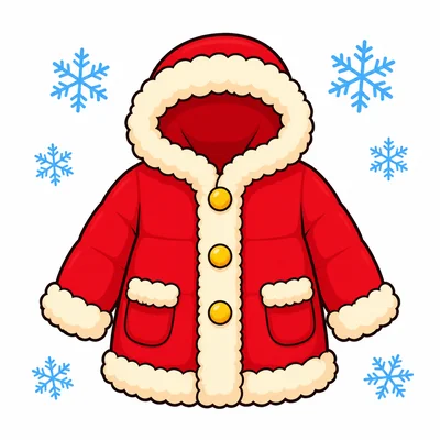A warm coat for snowy weather.