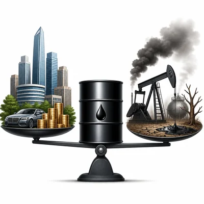 Dependence on oil can bring wealth but also create risks.