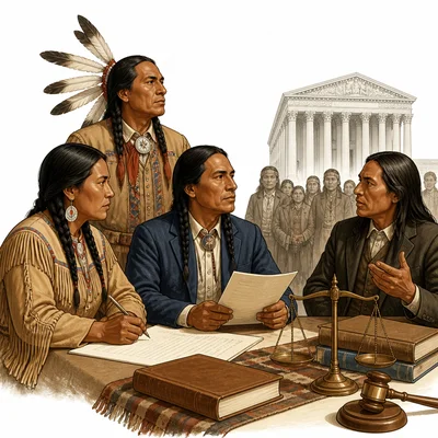 Native leaders using legal and political tools in response to removal policies.